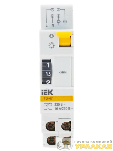 Таймер освещения ТО-47 16А 230В на DIN-рейку KARAT IEK MTA30-16 детальная картинка