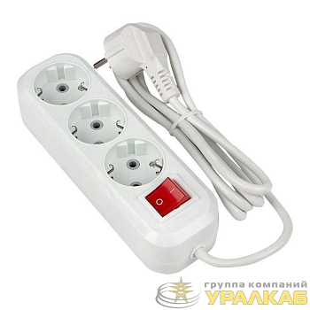 Удлинитель 3х5м с заземл. 16А IP20 Эксперт 3.0кВт с выкл. ПВС 3х1 PROxima EKF UBA16-310-3-05i