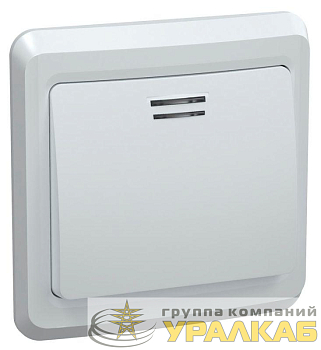Выключатель 1-кл. СП Вега 10А IP20 ВС10-1-1-ВБ с индикацией бел. IEK EVV11-K01-10-DM