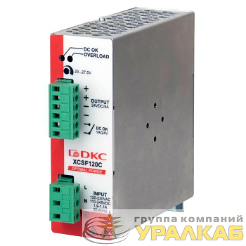 Источник питания OPTIMAL POWER 1ф 120Вт 5А 24В с ORing диодом DKC XCSF120CP