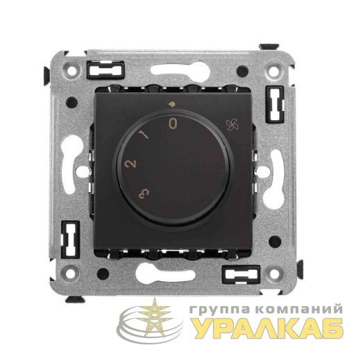 Механизм управления вентиляторами СП Avanti "Черный матовый" DKC 4412173