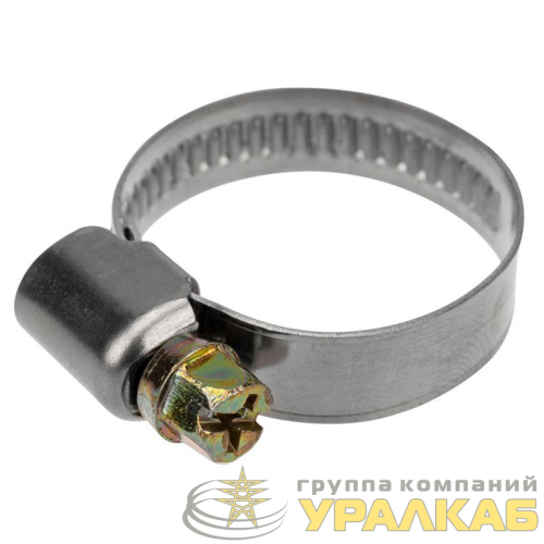 Хомут стальной червячный 16-27 (Россия) Rexant 07-0616