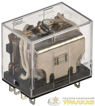 Реле РЭК 77-4(LY4) с инд. 10А 24В DC IEK RRP10-4-10-024D-LED