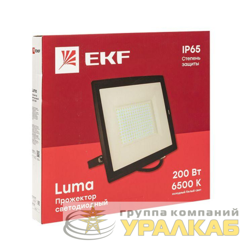 Прожектор светодиодный СДО-3008 200Вт 6500К IP65 Basic EKF FLL-3008-200-6500 детальная картинка