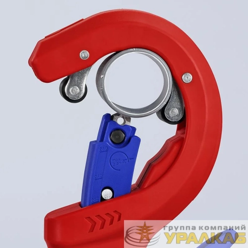 Труборез для канализационных пластиковых труб DP50 d32/40/50мм толщина max 2.4мм длина 202мм BK KNIPEX KN-902301BK детальная картинка