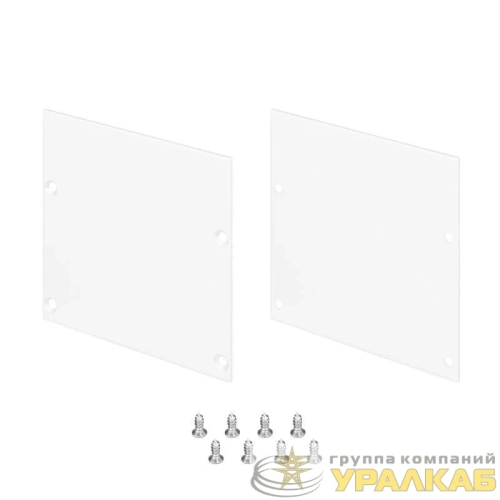 Заглушка LINE-S-7575 WHITE глухая металл (комплект) Arlight 