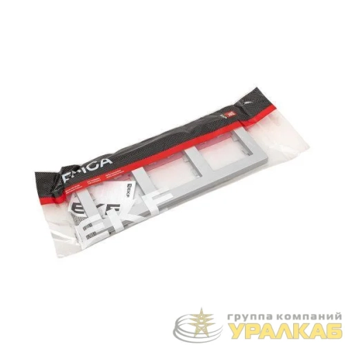 Рамка 3-м Эпика пластик алюм. EKF 