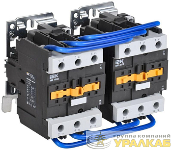 Контактор КМИ-49532 реверс 95А 230В/АС3 2НО 2НЗ IEK KKM43-095-230-22-1