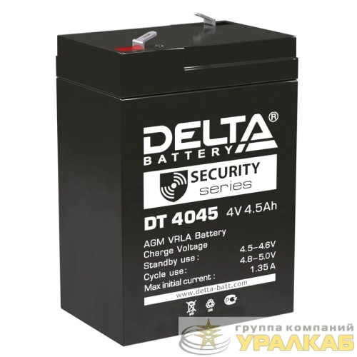Аккумулятор для прожекторов 4В 4.5А.ч Delta DT 4045 детальная картинка