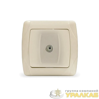 Розетка телевизионная TV 1-м СП Маргарита сл.кость (ivory) UNIVersal 