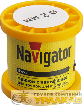 Припой 93 084 NEM-Pos02-61K-2-K100 (ПОС-61; катушка; 2мм; 100 г) Navigator 93084