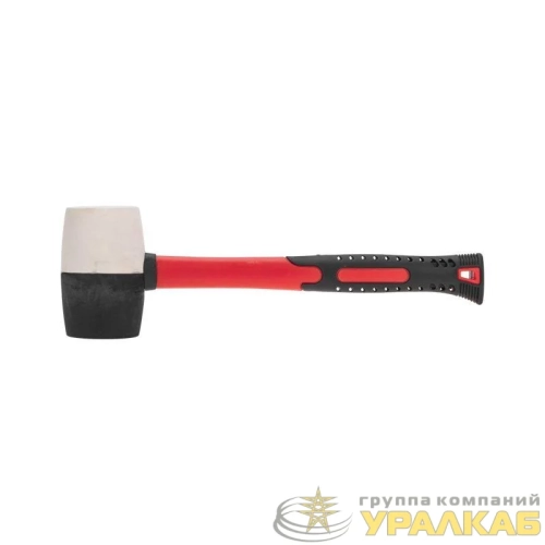 Киянка 450г фибергласовая рукоятка резинов. черн./бел. Kranz KR-12-8153 детальная картинка