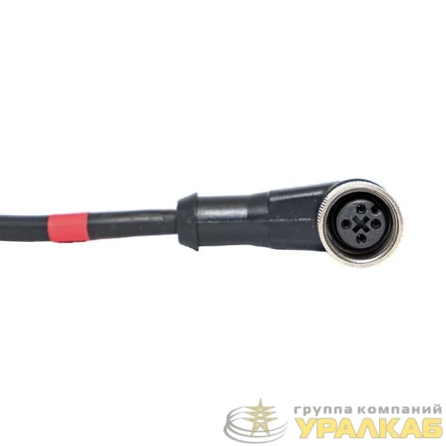 Кабель-разъем М12 4-PIN угловой EKF PLG-12L-4-2 детальная картинка