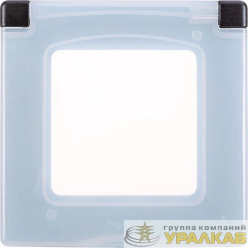 Рамка 1-м Inspiria IP44 с крышкой антрацит IEK 
