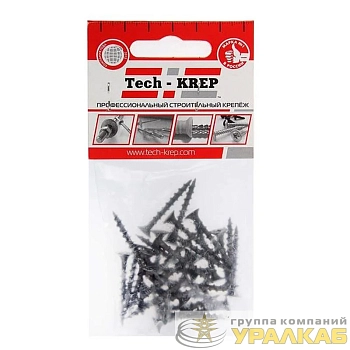 Саморез 3.8х32 гипсокартон-дерево (уп.30шт) пакет Tech-Krep 102371
