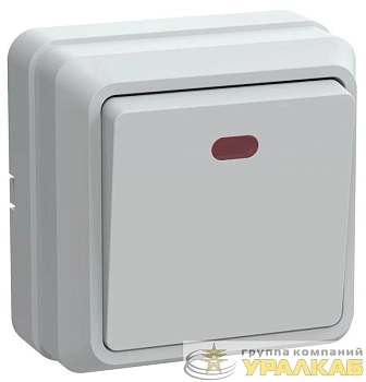 Выключатель 1-кл. ОП Октава 10А IP20 ВС20-1-1-ОБ с индикацией бел. IEK EVO11-K01-10-DC Выключатель 1-кл. ОП Октава 10А IP20 ВС20-1-1-ОБ с индикацией бел. IEK EVO11-K01-10-DC