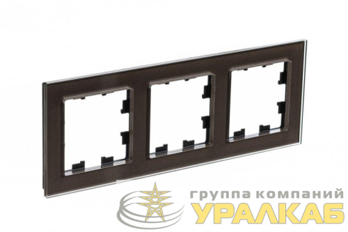 Рамка 3-м AtlasDesign Nature стекло мокко SE ATN320603 детальная картинка