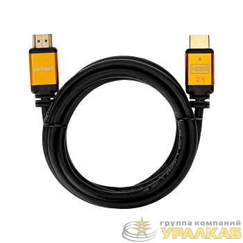 Кабель HDMI - HDMI 2.1 длина 3м Gold Rexant 17-6005