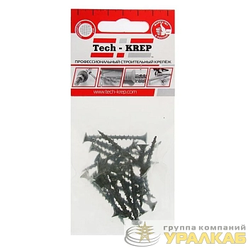 Саморез 3.8х41 гипсокартон-дерево (уп.25шт) пакет Tech-Krep 102372