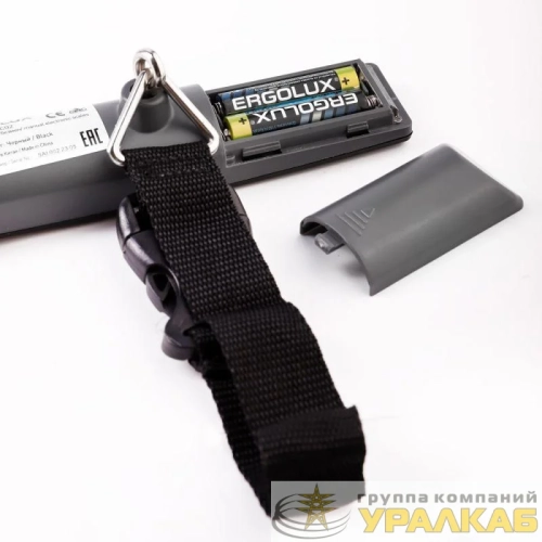 Весы ручные электронные ELX-SB04-C02 до 50кг безмен черн. Ergolux 15133 детальная картинка