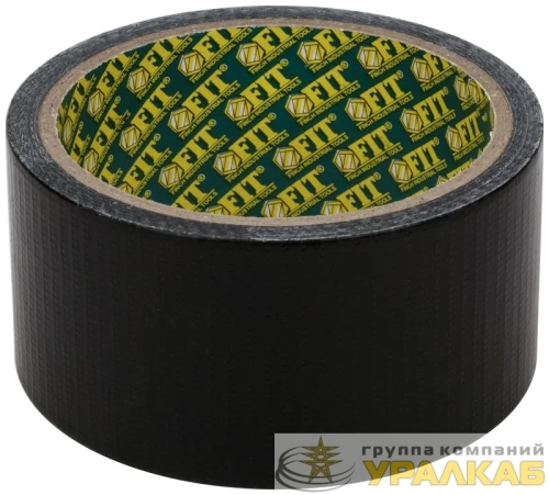 Лента клейкая универсальная армированная "Ductape" 48ммх10м черн. FIT 
