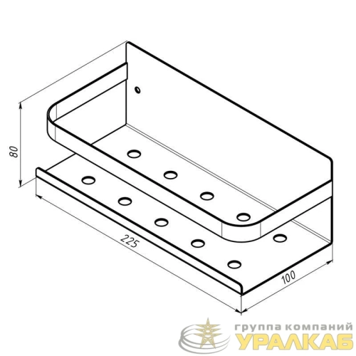 Органайзер кухонный настенный монтаж без сверления черн. Rexant 
