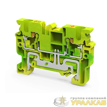 Клемма заземляющая push-in OptiClip CPG-4-PE-I-(0.2-4)-PEN КЭАЗ 