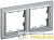 Рамка 2-м BRITE РУ-2-БрА алюм. IEK BR-M22-K47