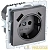 Розетка BRITE РЮш11-1-БрС 16А с USB A+C 18Вт с заземл. защ. шторки механизм сталь IEK BR-R14-16-U22-018-K46
