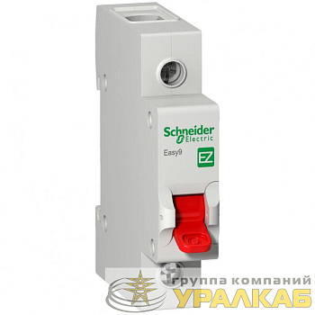 Выключатель нагрузки EASY9 (мод. рубильник) 1П 100А 230В =S= SchE EZ9S16191 Выключатель нагрузки EASY9 (мод. рубильник) 1П 100А 230В =S= SchE EZ9S16191