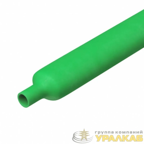 Трубка термоусаживаемая самозатухающая 1.6/0.8мм зел. DKC 