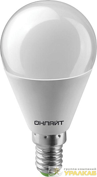Лампа светодиодная 71 644 OLL-G45-6-230-4K-E14 6Вт шар 4000К нейтр. бел. E14 600лм 176-264В ОНЛАЙТ 