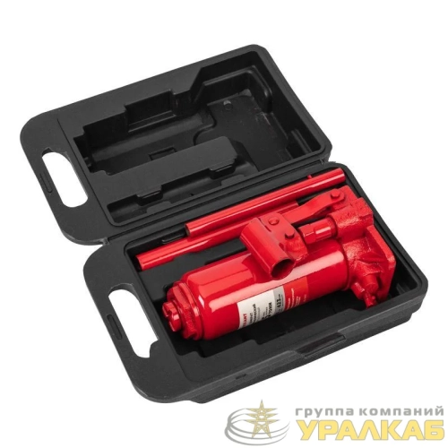 Домкрат гидравлический бутылочный 5т в пластиковом кейсе Rexant 80-0611 детальная картинка