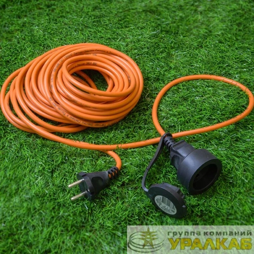 Удлинитель 1х10м без заземл. 6А IP44 UG/UCK-1N/2х0.75/10M/O Orange ПВС 2х0.75 оранж. (бухта) Uniel UL-00009858 детальная картинка