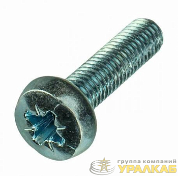 Винт с полусферической головкой и крестообраз. шлицем 6х12 DIN 7985 EKF 