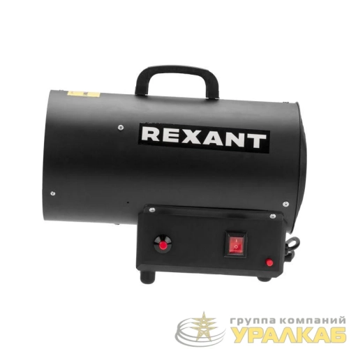 Пушка тепловая газовая 10кВт 350куб.м/ч Rexant 60-0044 детальная картинка