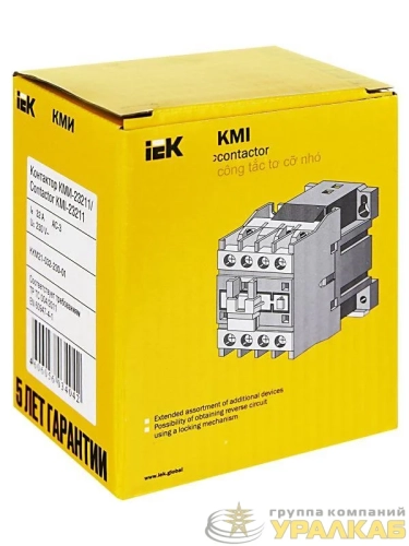 Контактор КМИ-23211 32А 230В/АС3 1НЗ IEK KKM21-032-230-01 детальная картинка