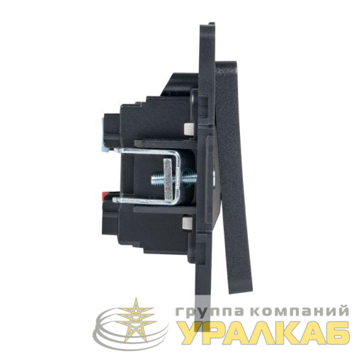 Переключатель проходной 2-кл. Стокгольм 10А механизм черн. PROxima EKF EZV10-027-10 детальная картинка