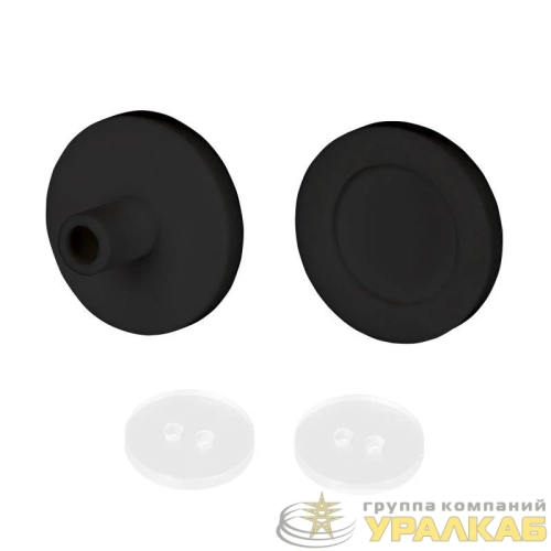 Заглушка ARL-MOONLIGHT-ROUND-25-CAP-SIDE-SET-BLACK силикон (комплект) Arlight 