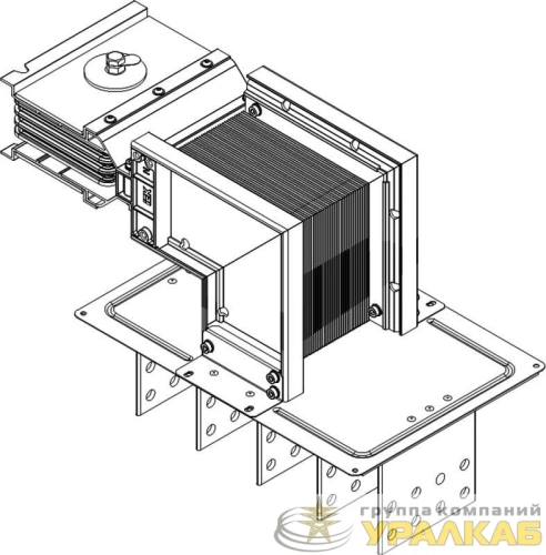 Секция фланцевая лев. Тип1 2500А Al 3L+N+PER НК IP55 тран. IEK LB-2500A4-25-F-FL1 детальная картинка