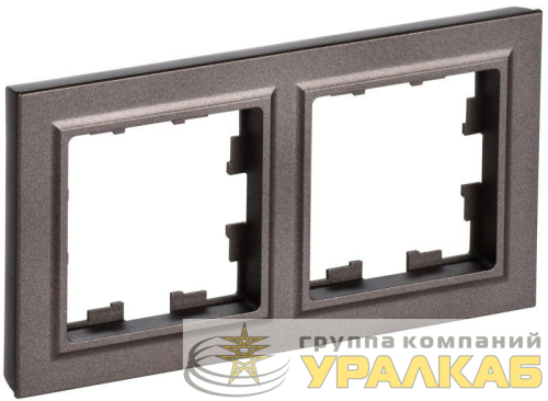 Рамка 2-м BRITE РУ-2-БрТБ бронза IEK BR-M22-K45 детальная картинка
