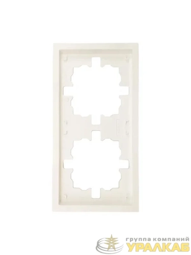 Рамка 2-мест. горизонт. ZIMA слон. кость LEZARD 