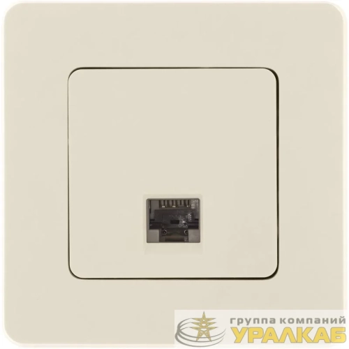 Розетка компьютерная Inspiria RJ45 кат.6 UTP механизм сл. кость IEK 