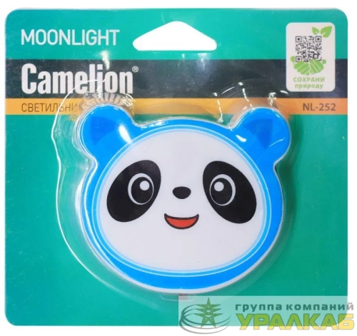 Светильник светодиодный NL-252 "Панда" LED ночник с выкл. 220В Camelion 