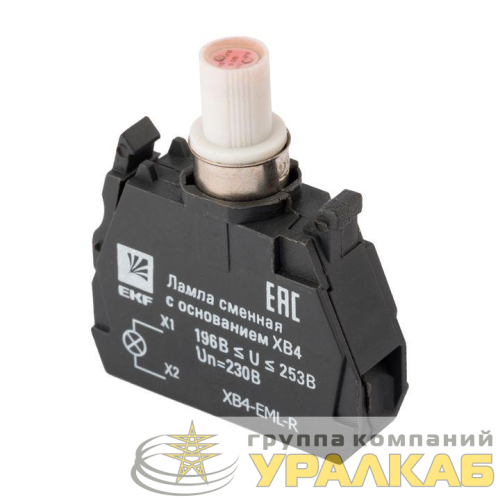Лампа сменная с основанием XB4 красн. 230В PROxima EKF XB4-EML-R детальная картинка