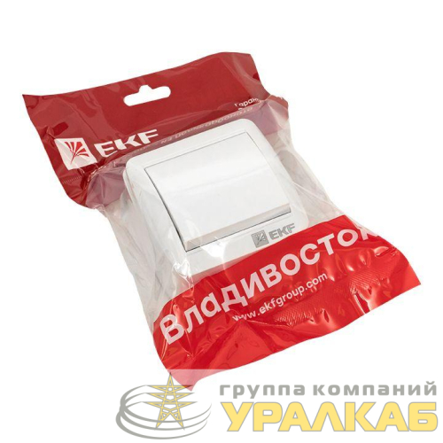 Выключатель ОП Владивосток кнопочный 10А IP54 сер. PROxima EKF EQR16-026-30-54 детальная картинка