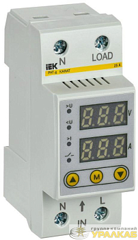 Реле напряжения и тока РНТ-д 1ф 36мм 25А KARAT IEK IVC21-1-25
