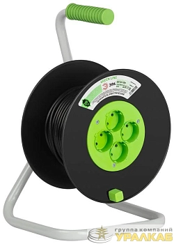 Удлинитель на пластик. катушке 4х20м без заземл. KAT-2x1-20m Greenline ПВС 2х1 Эра 