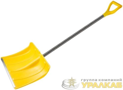 Лопата для уборки снега "Гардения Монблан" 500х375х1340мм стеклопластик. черенок; пластик. 68109 детальная картинка