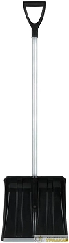 Лопата для уборки снега "SnowКРИСТАЛЛ" 365х380х1330мм алюм. черенок; пластик. 68102